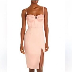 Lavish Alice Pleated Corset Midi Dress